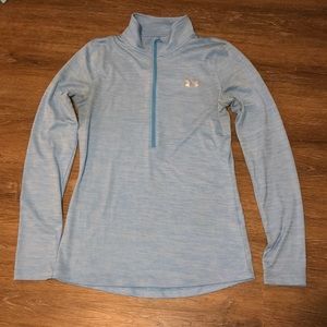 Under Armour Quarter Zip light blue jacket